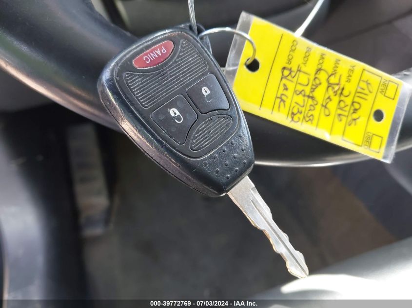 2016 Jeep Compass Sport Se VIN: 1C4NJCBA7GD634550 Lot: 39772769