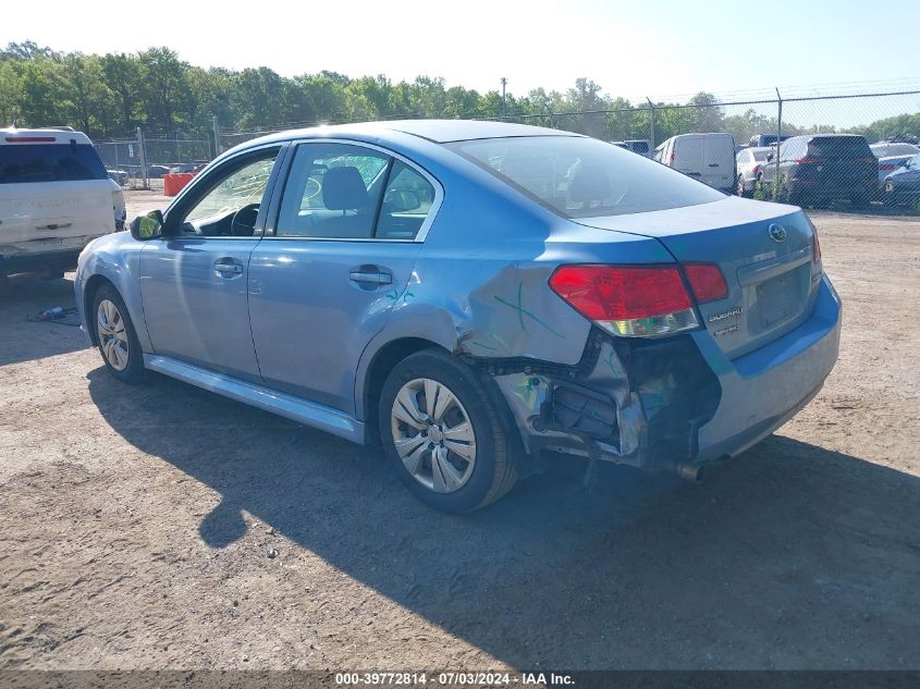 2010 Subaru Legacy 2.5I VIN: 4S3BMBA62A3219974 Lot: 39772814