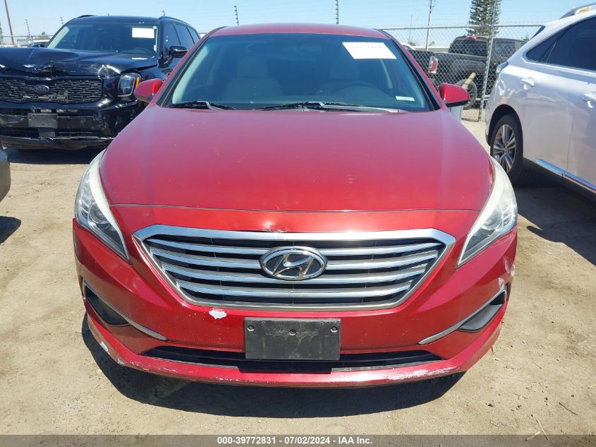 2016 Hyundai Sonata VIN: 5NPE24AF8GH392474 Lot: 39772831