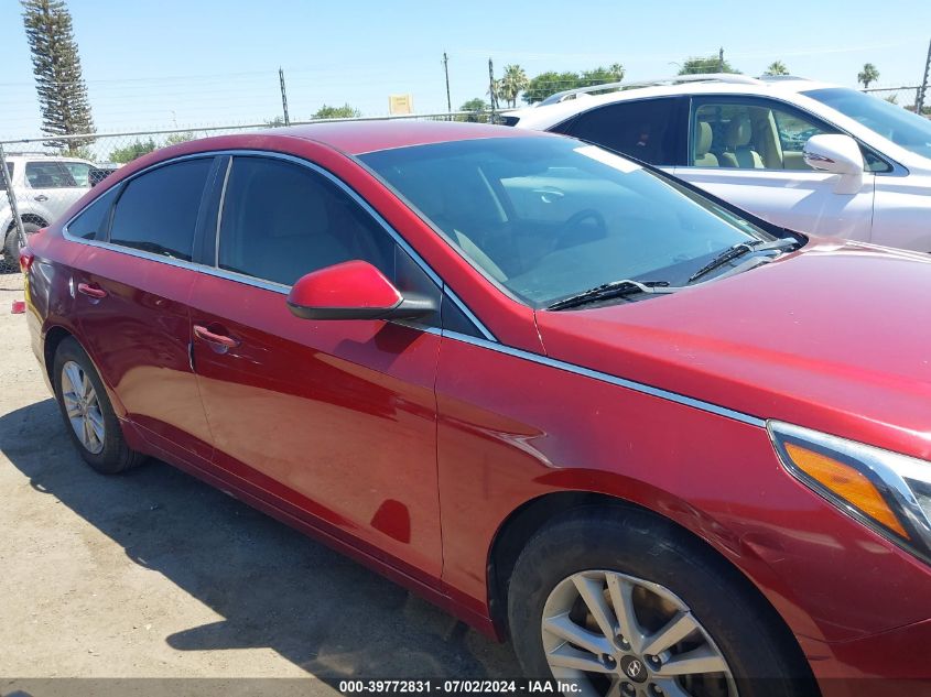 2016 Hyundai Sonata VIN: 5NPE24AF8GH392474 Lot: 39772831