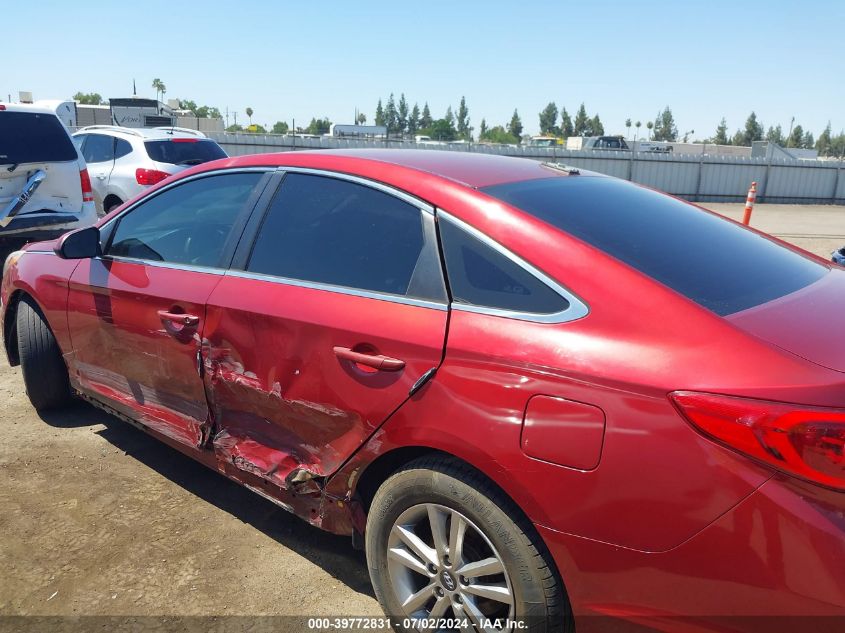 2016 Hyundai Sonata VIN: 5NPE24AF8GH392474 Lot: 39772831