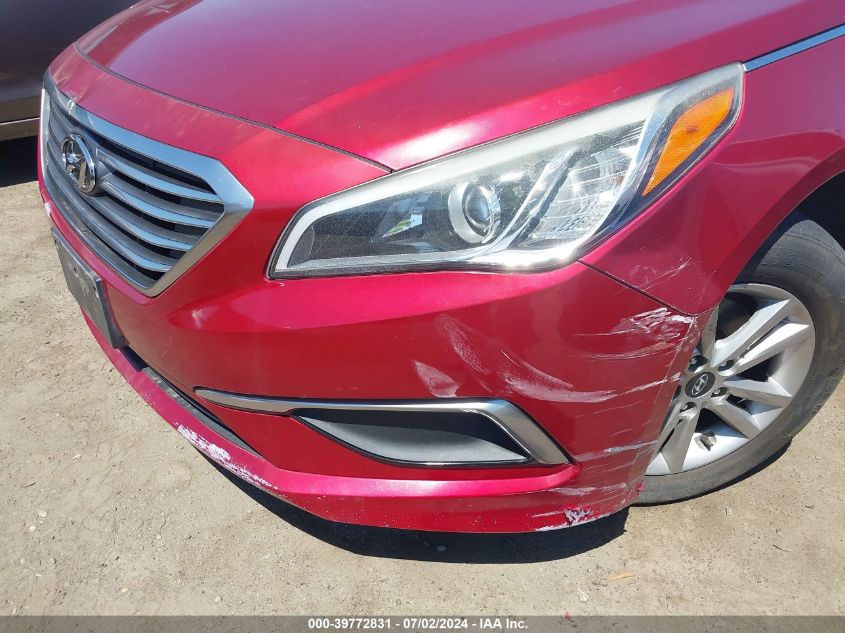 2016 Hyundai Sonata VIN: 5NPE24AF8GH392474 Lot: 39772831