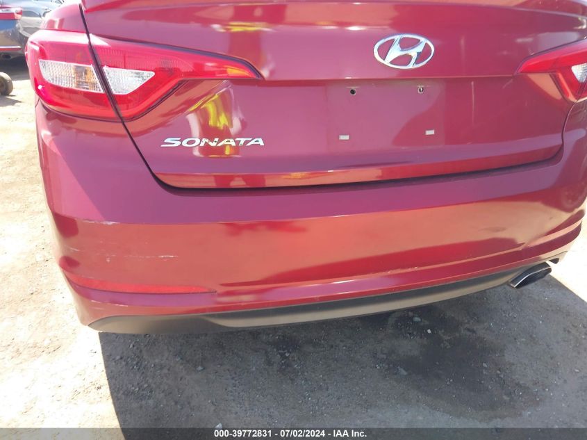 2016 Hyundai Sonata VIN: 5NPE24AF8GH392474 Lot: 39772831