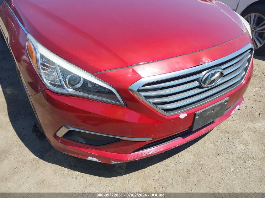 2016 Hyundai Sonata VIN: 5NPE24AF8GH392474 Lot: 39772831