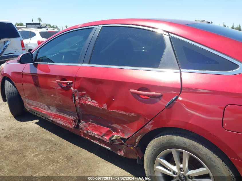 2016 Hyundai Sonata VIN: 5NPE24AF8GH392474 Lot: 39772831