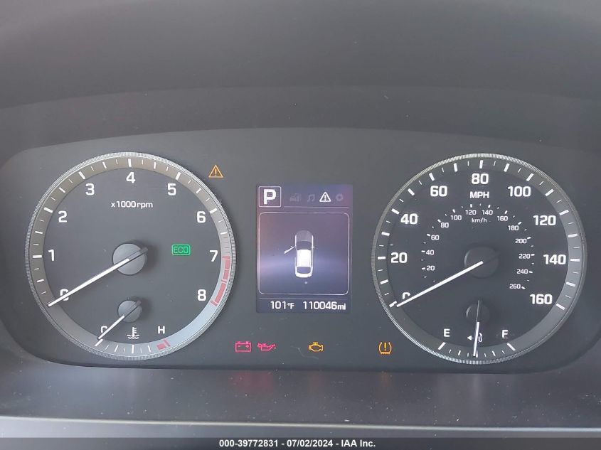 2016 Hyundai Sonata VIN: 5NPE24AF8GH392474 Lot: 39772831