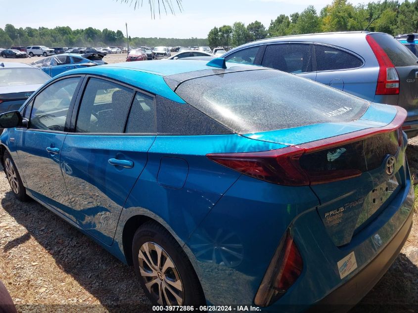 2020 Toyota Prius Prime Le VIN: JTDKARFP0L3121256 Lot: 39772886