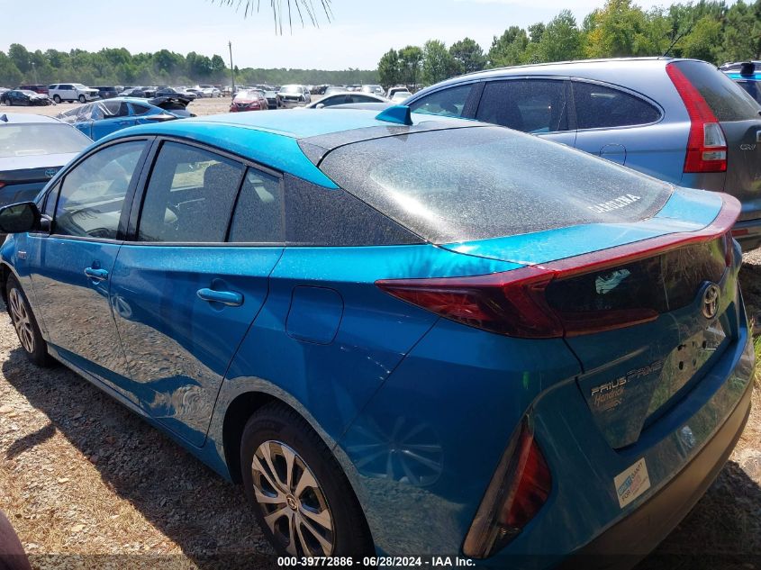 2020 Toyota Prius Prime Le VIN: JTDKARFP0L3121256 Lot: 39772886