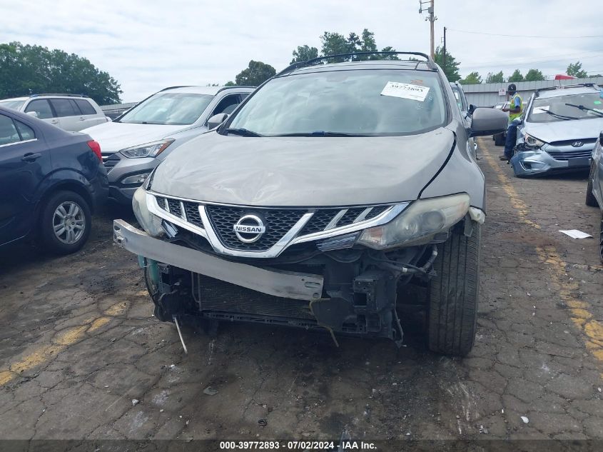 2012 Nissan Murano Sl VIN: JN8AZ1MU9CW119071 Lot: 39772893