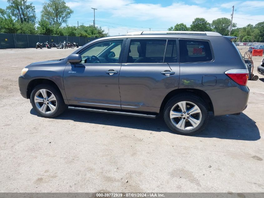 2008 Toyota Highlander Sport VIN: JTEDS43A882007314 Lot: 39772939