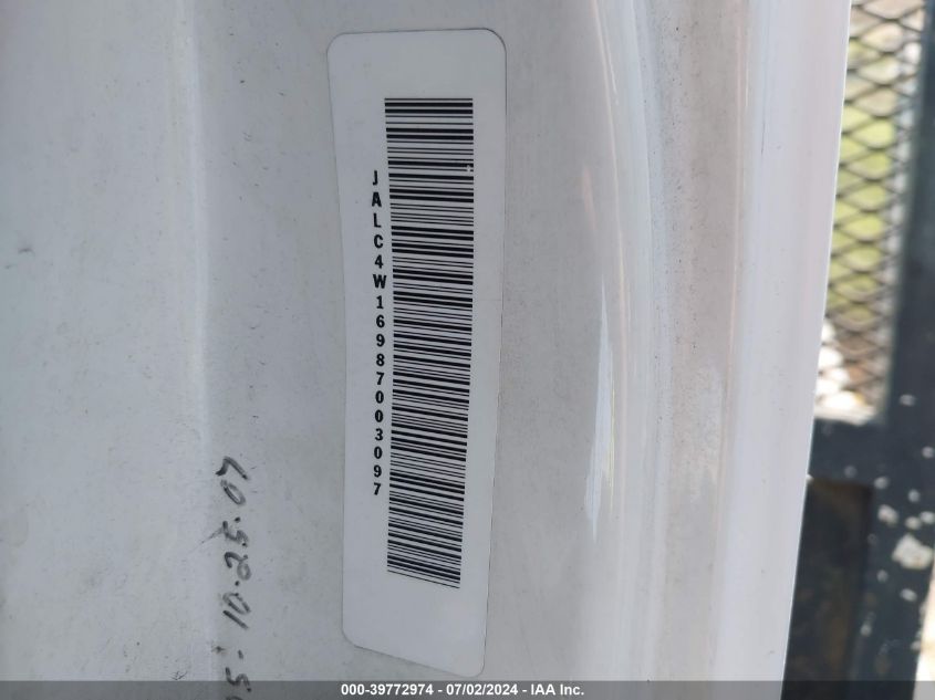 2008 Isuzu Dsl Reg VIN: JALC4W16987003097 Lot: 39772974