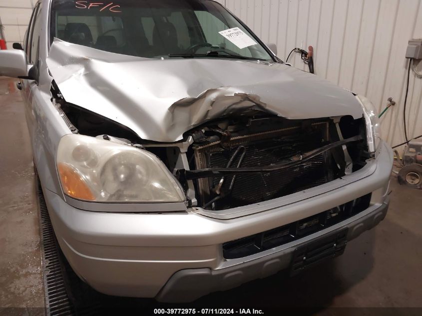 2004 Honda Pilot Ex VIN: 2HKYF18424H543535 Lot: 39772975