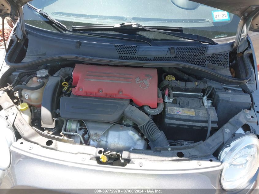 2012 Fiat 500 Abarth VIN: 3C3CFFFH1CT376987 Lot: 39772978