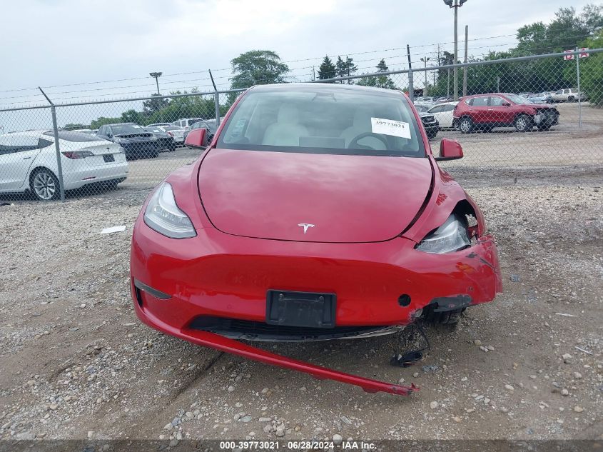 2021 Tesla Model Y Long Range Dual Motor All-Wheel Drive VIN: 5YJYGDEE1MF074254 Lot: 39773021