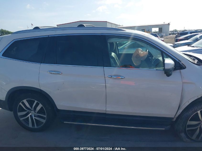 2016 Honda Pilot Touring VIN: 5FNYF5H99GB019742 Lot: 39773024