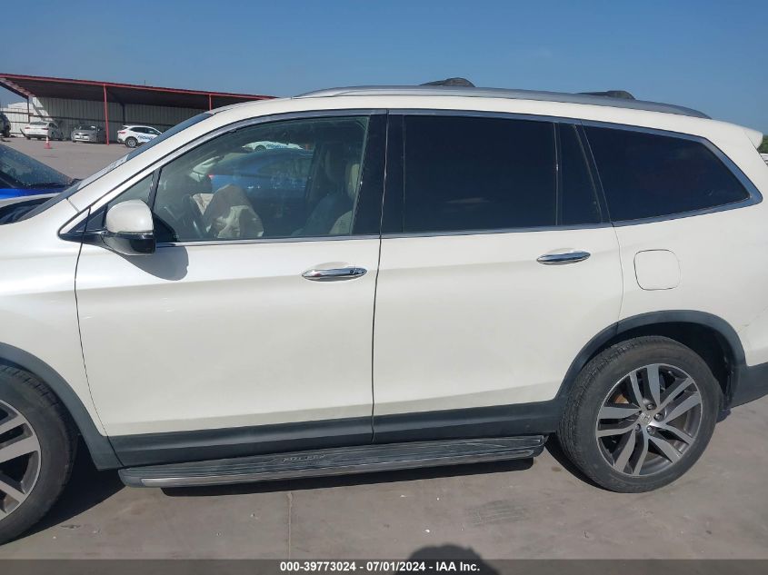 2016 Honda Pilot Touring VIN: 5FNYF5H99GB019742 Lot: 39773024