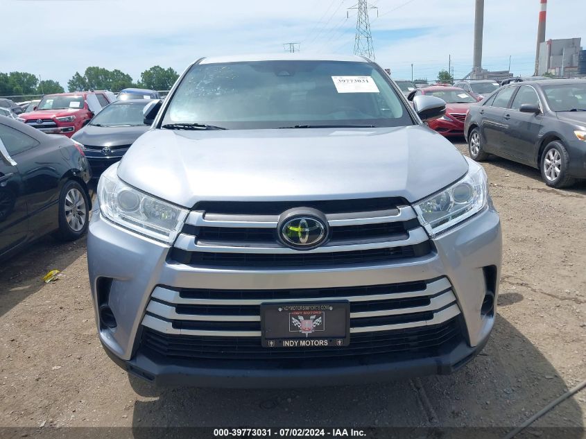 2018 Toyota Highlander Le VIN: 5TDZARFH2JS041637 Lot: 39773031