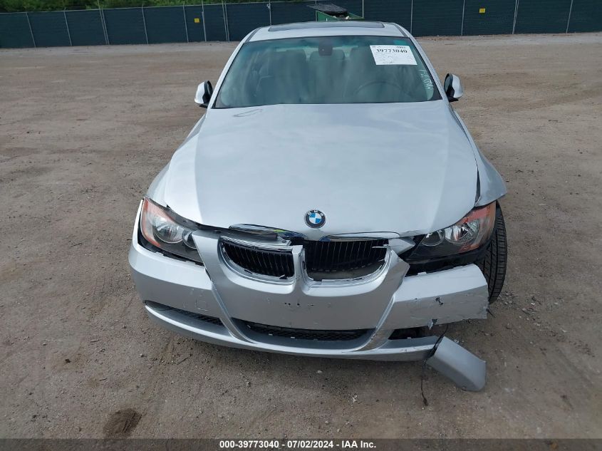 2006 BMW 325I VIN: WBAVB135X6K000000 Lot: 39773040
