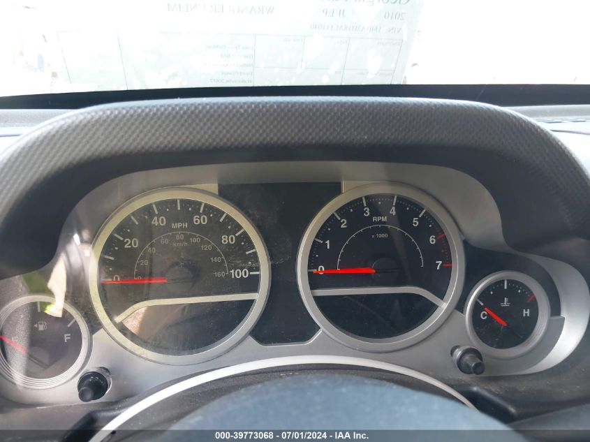 2010 Jeep Wrangler Unlimited Sport VIN: 1J4BA3H18AL111040 Lot: 39773068