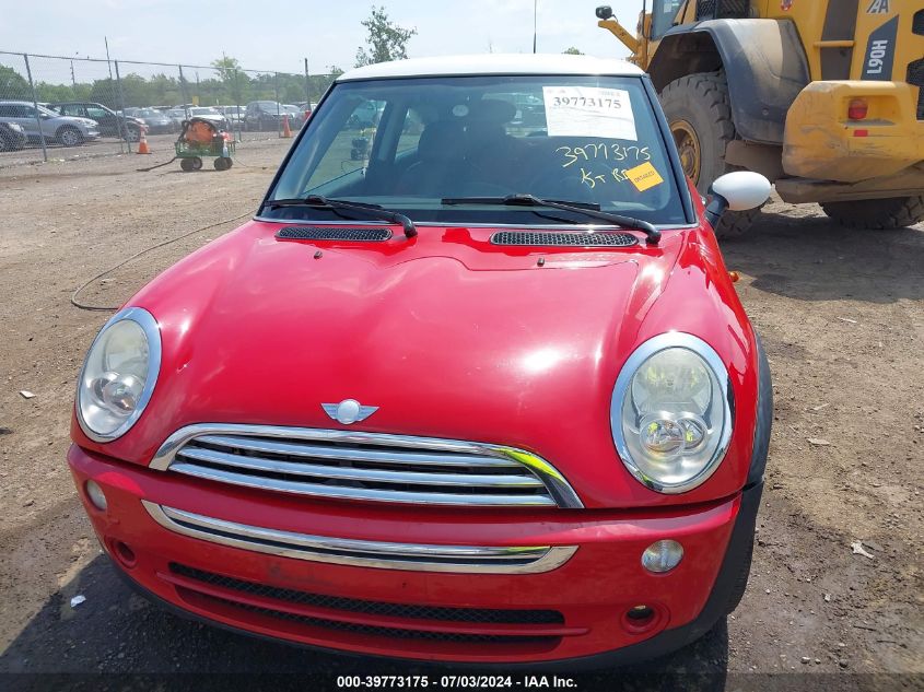 2005 Mini Cooper VIN: WMWRC33575TJ73119 Lot: 39773175