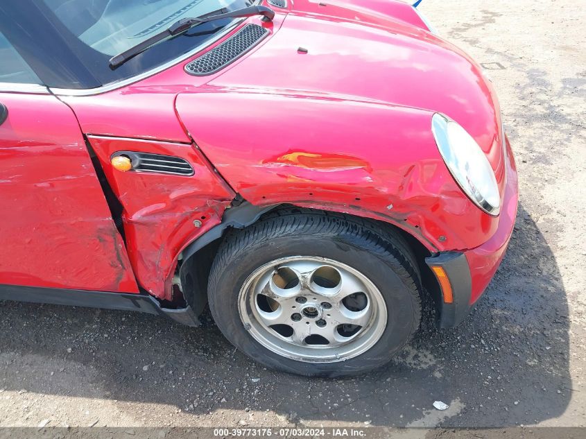 2005 Mini Cooper VIN: WMWRC33575TJ73119 Lot: 39773175