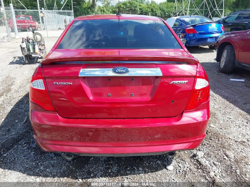 2010 Ford Fusion Sport VIN: 3FAHP0KC5AR232994 Lot: 39773177