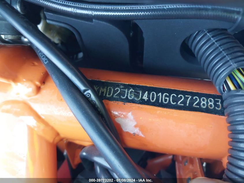 2016 Ktm Rc 390 VIN: MD2JGJ401GC272883 Lot: 39773202