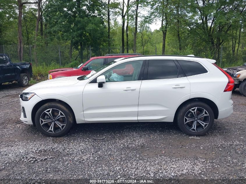 2022 Volvo Xc60 B5 Momentum VIN: YV4L12RK7N1037197 Lot: 39773235