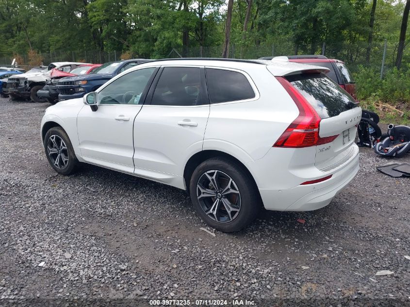 2022 Volvo Xc60 B5 Momentum VIN: YV4L12RK7N1037197 Lot: 39773235