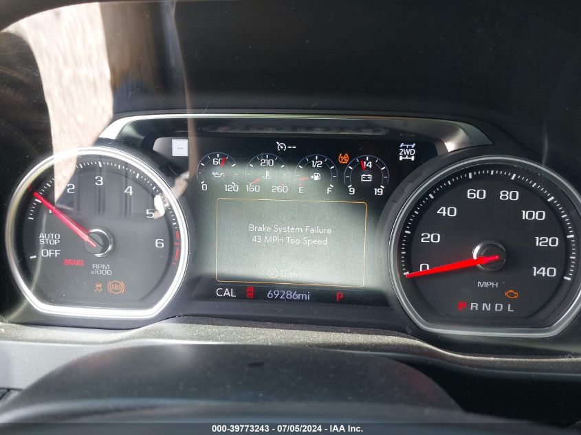 2021 Chevrolet Silverado 1500 4Wd Short Bed High Country VIN: 1GCUYHED1MZ301253 Lot: 39773243