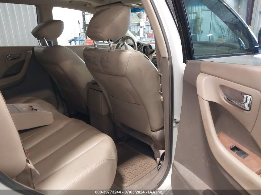 2006 Nissan Murano Sl VIN: JN8AZ08W36W513630 Lot: 39773244