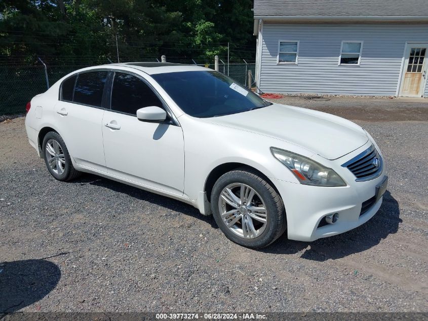 2013 Infiniti G37X VIN: JN1CV6AR0DM358764 Lot: 39773274