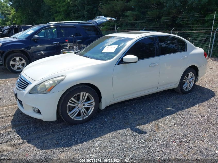 2013 Infiniti G37X VIN: JN1CV6AR0DM358764 Lot: 39773274