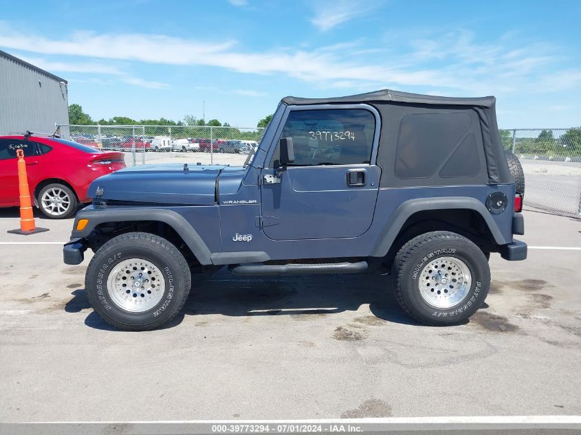 2001 Jeep Wrangler Se VIN: 1J4FA29P01P367258 Lot: 39773294