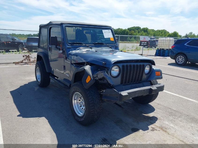 2001 Jeep Wrangler Se VIN: 1J4FA29P01P367258 Lot: 39773294