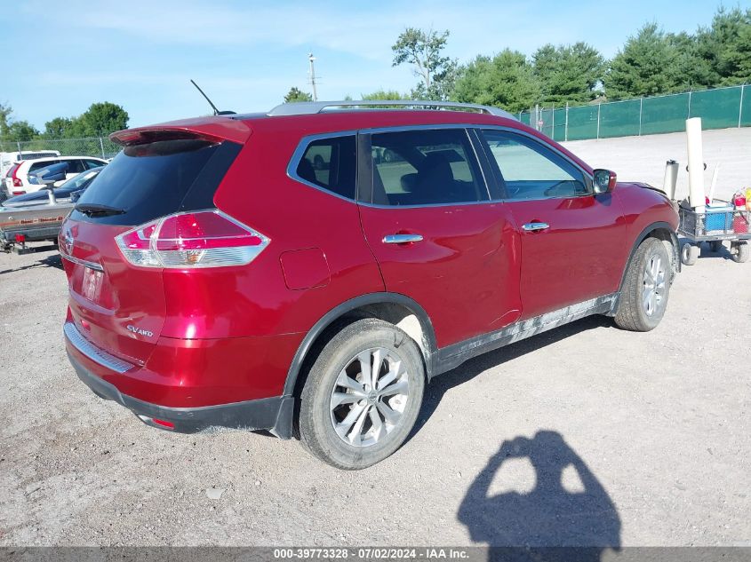 VIN KNMAT2MV5GP615240 2016 Nissan Rogue, SV no.4