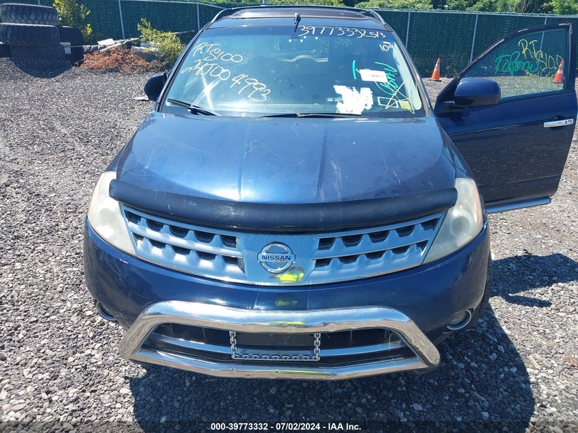 2007 Nissan Murano Sl VIN: JN8AZ08W27W619987 Lot: 39773332