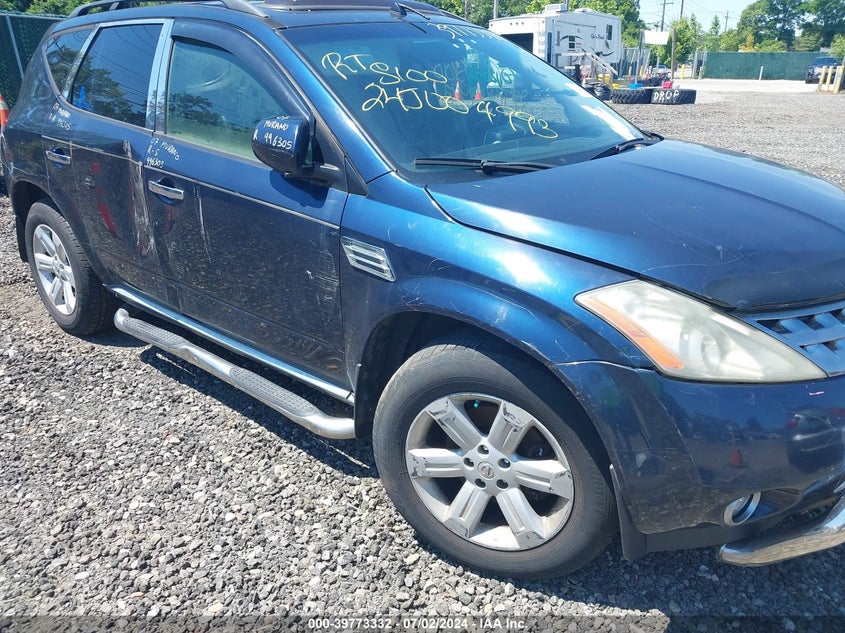 2007 Nissan Murano Sl VIN: JN8AZ08W27W619987 Lot: 39773332