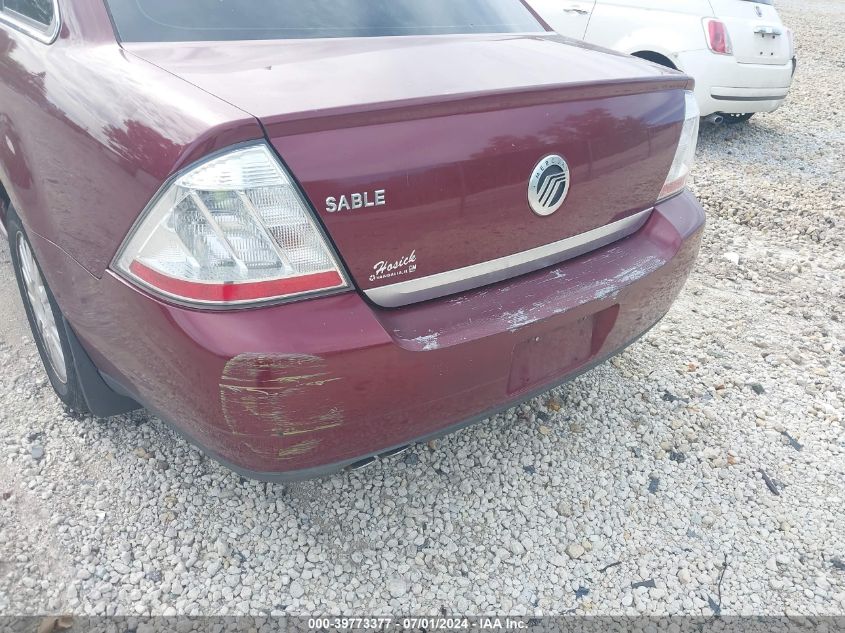 2008 Mercury Sable VIN: 1MEHM40W68G620355 Lot: 39773377