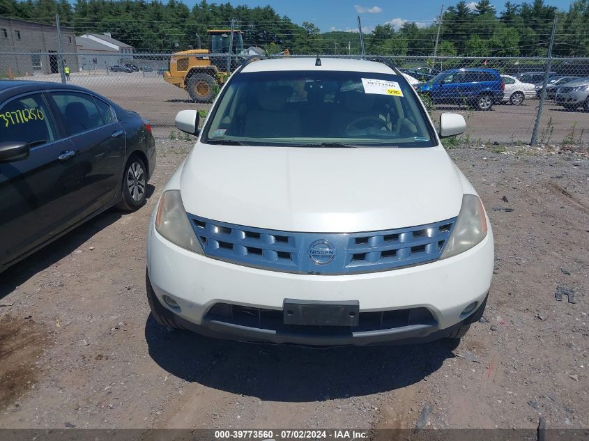 2004 Nissan Murano Sl VIN: JN8AZ08W14W342275 Lot: 39773560
