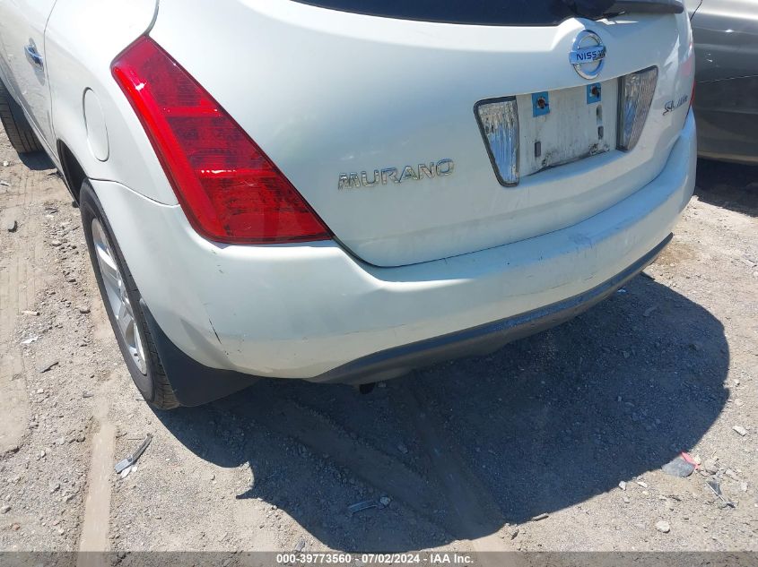 2004 Nissan Murano Sl VIN: JN8AZ08W14W342275 Lot: 39773560