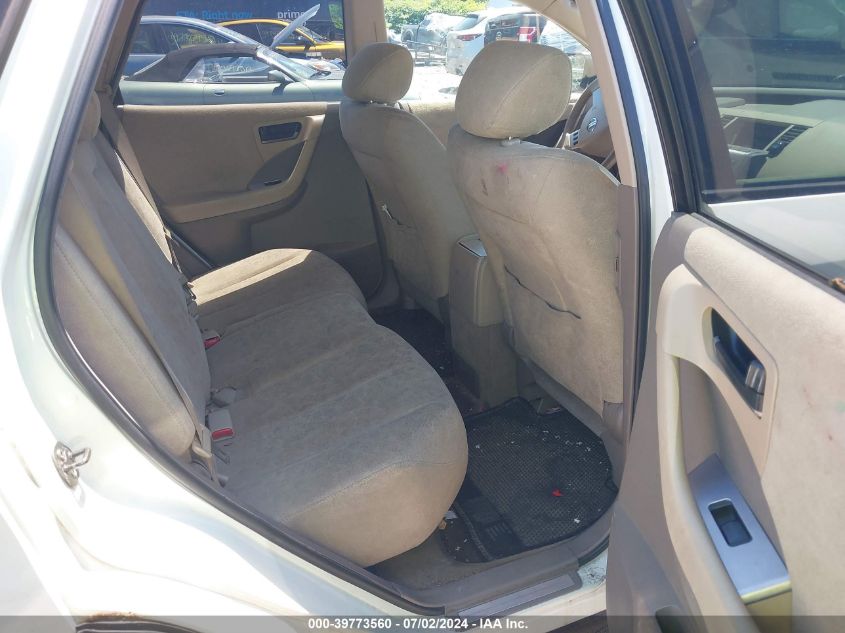 2004 Nissan Murano Sl VIN: JN8AZ08W14W342275 Lot: 39773560