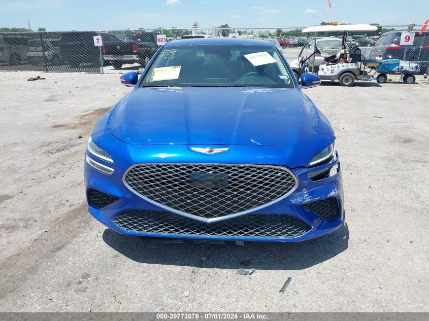 KMTG54TE7PU114953 2023 Genesis G70 3.3T Rwd