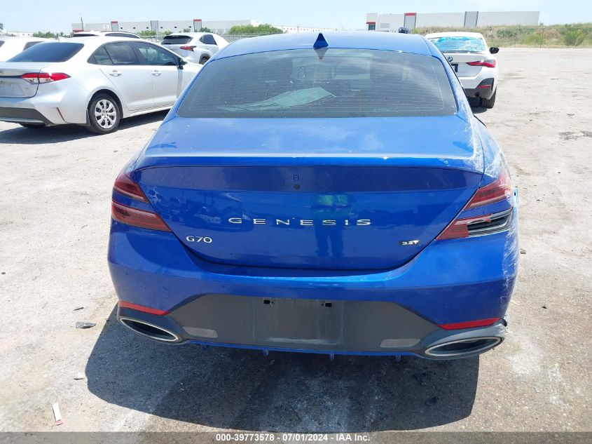 KMTG54TE7PU114953 2023 Genesis G70 3.3T Rwd