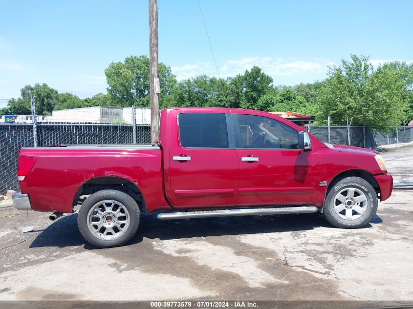 2004 Nissan Titan Xe/Se/Le VIN: 1N6AA07B04N568151 Lot: 40457376