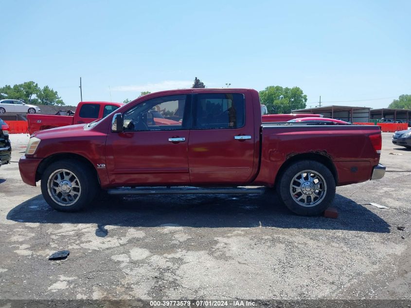 2004 Nissan Titan Xe/Se/Le VIN: 1N6AA07B04N568151 Lot: 40457376