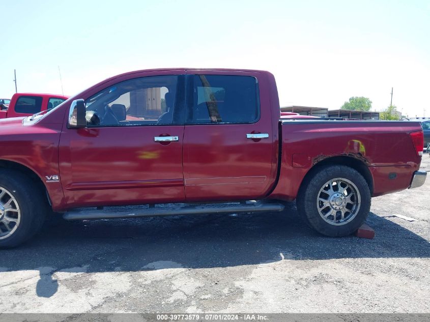 2004 Nissan Titan Xe/Se/Le VIN: 1N6AA07B04N568151 Lot: 40457376