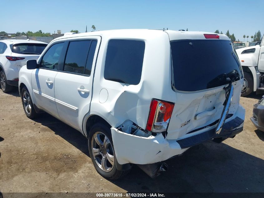 2015 Honda Pilot Se VIN: 5FNYF3H31FB024593 Lot: 39773615