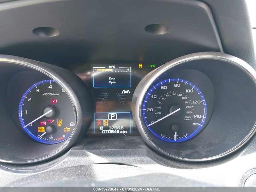 2018 Subaru Outback 2.5I Touring VIN: 4S4BSATC4J3231350 Lot: 39773647