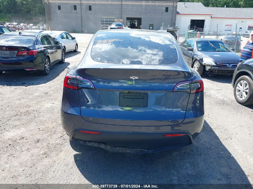 2023 Tesla Model Y Awd/Long Range Dual Motor All-Wheel Drive VIN: 7SAYGDEE5PF947754 Lot: 39773739